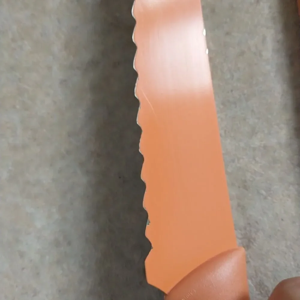 KAI Pure Komachi 2 Bread Knife w/ Cover High Carbon Steel Orange 8